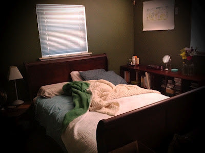 Sleeping, Setting Up, and Playing with Fabric